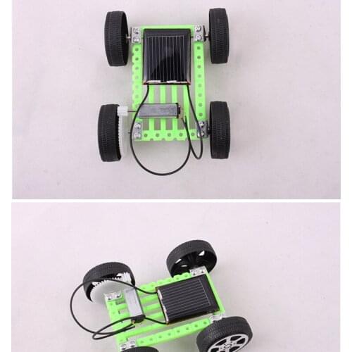 Solar car DIY childrens handmade novel creative toys kindergarten electric toys