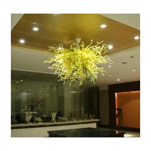 HOt Sale Fancy Living Room Decor Ceiling Hanging Handmade Blown GlassChandelier led Chihuly Chandeliers