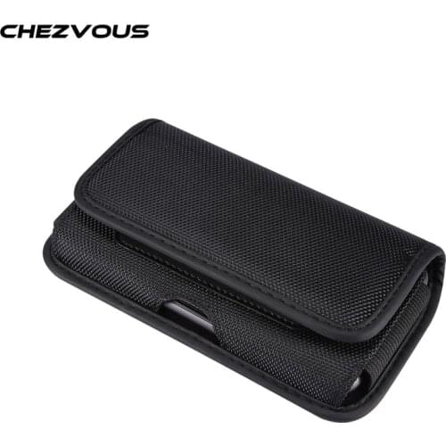 Universal 4.7-7.2inch Belt Clip Holster for iPhone Samsung Huawei Xiaomi Nokia Mobile Phone Waist Bag Nylon Oxford Cloth Pouch