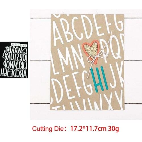 Uppercas Letters Metal Cutting Dies SET DIY Scrapbooking Paper Cards Stencil Embossing Decorative Craft Handmade new 2020