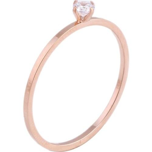 2017 Fashion Titanium steel gem Ring Wedding Brand 8MM Tungsten Carbide Rings for Women Jewelry