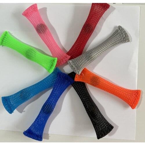 3Pcs/Set Sensory Toys Marbles Ball Autism Anxiety Therapy Toys Stress Relief Hand Fidget Toys Braided Mesh Easy Bend With Marble