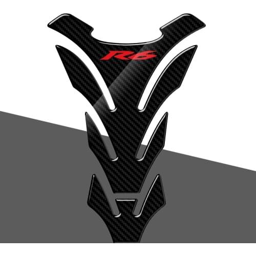 3D Carbon Look Motorcycle Tank Pad Protector Stickers Case for Yamaha YZF-R6 R6 Tank Decals