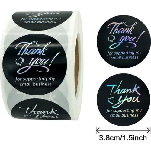 500pcs Thank You For Supporting My Small Business Sticker Handmade Sticker Christmas Sticker Gift Packaging Sealed Label