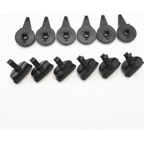 6PCS Black Turn Knob Mounting Warning Triangle Trunk Buckle For Polo Passat B6 B7 Touran Tiguan Golf 4 5 6 7 Jetta A5 Q7