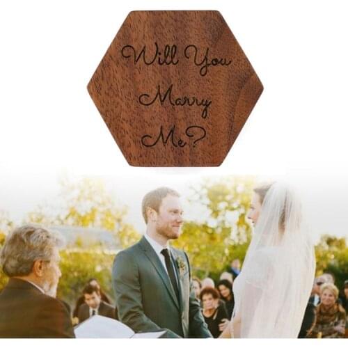 Wood Ring Bearer Box Wedding Engagement Ring Holder Box Jewelry Box Favor Gift