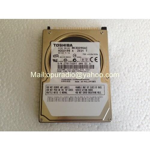 DISK DRIVE MK3029GAC hard disk 30GB HDD2198 DC+5V 1.1A 8455MB for Peugeot 407 chrysler HDD alpine car navigaiton audio systems