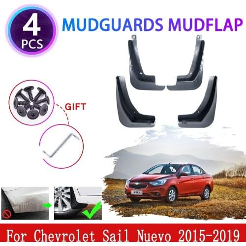 For Chevrolet Sail Nuevo 2015 2016 2017 2018 2019 Mudguards Mudflaps Fender Mud Flap Splash Guards Protect Wheel Car Accessories