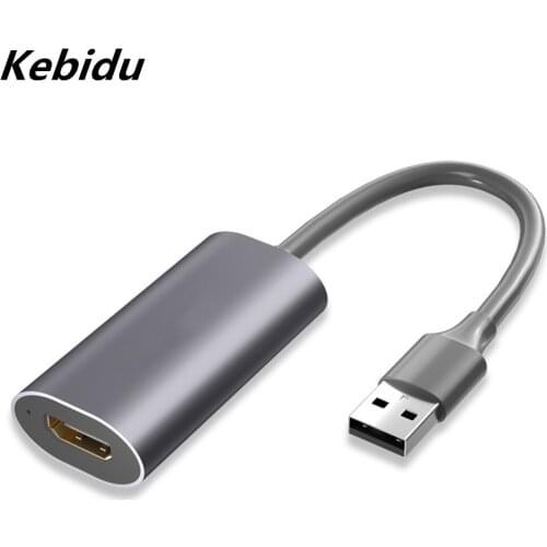 Kebidu Video HD Capture Card 1080p Game Capture Card Drive-free Portable HDMI to USB Game Streaming Grabber for Live Stream