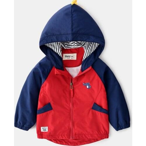 Children Clothes Boys Windbreaker Jackets Kids Outerwear Coat Casual Hooded Coats for Boy Outdoor Clothes BC725