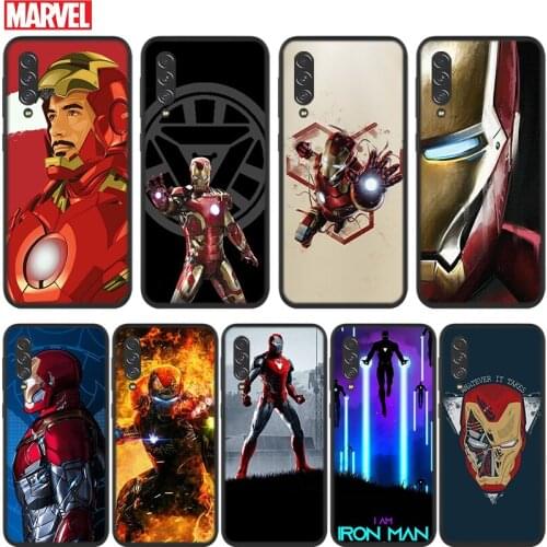 Marvel Iron Man For Samsung Galaxy A90 A80 A70S A60 A50S A40S A30S A20E A10S A2 Core 5G Black Soft Phone Case