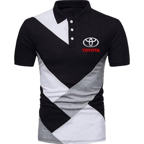 2021Summer stitching Toyota T-shirt Mens printing Comfortable TRD Harajuku Slim Fit Tops Fashion Polo Sweatshirts T-shirts