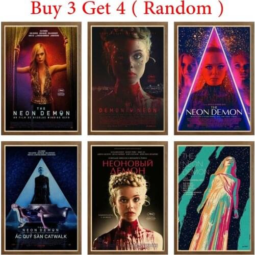 The Neon Demon bar poster Retro film Poster Art Print Classic Film Decal Home Decoration WallSticker Vintage Retro Poster42X30cm