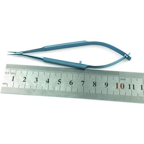 Ophthalmic Castroviejo Corneal Scissors Animal Experiment Titanium Ophthalmic Scissors Ophthalmic Tool