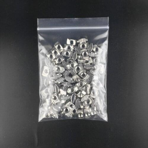 100pcs M3/M4/M5*10*6 For 20/30/40 Series Slot T-nut Sliding T Hammer Drop In Nut
