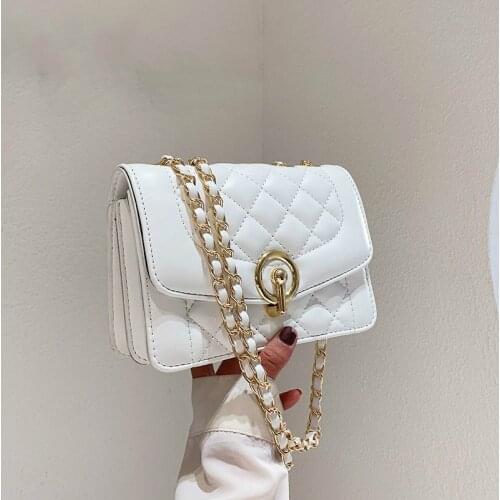 New Fashion Luxury Chain Shoulder Bags Mini Crossbody Bags For Women Vintage High Quality Zipper Handbags Tote Female Flap Purse