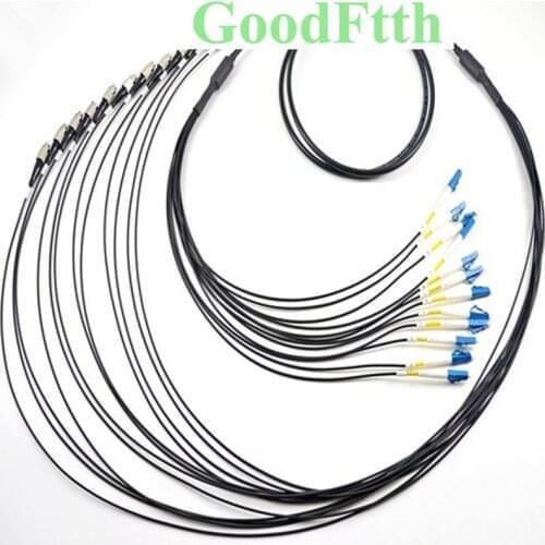 Tactical Field Armoured armored Patch Cord FC-LC LC-FC UPC SM 12 Cores TPU GoodFtth 10-50m