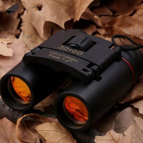 Telescope with Zoom 30x60 folding mini binoculars with low night light the birds eye view of hunting travel child gift