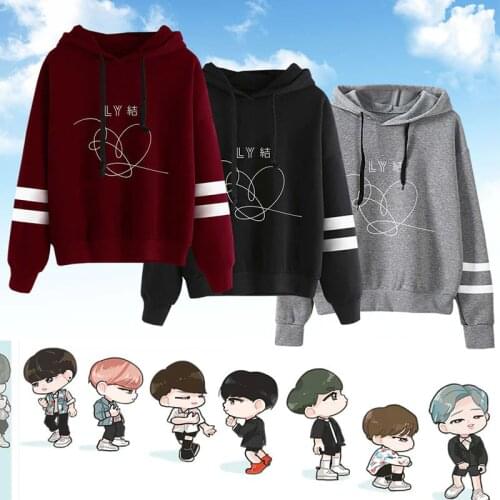 Bangtan Unisex Hoody Kpop Jimin Suga hoodies Jungkook Sweatshirt Love Yourself hoodie sweatshirt Harajuku Bangtan Boys Jacket