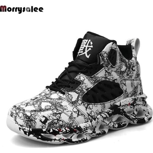 Shoes mens sports shoes fashion mens graffiti basketball shoes comfortable casual shoes mens outdoor wild walking shoes