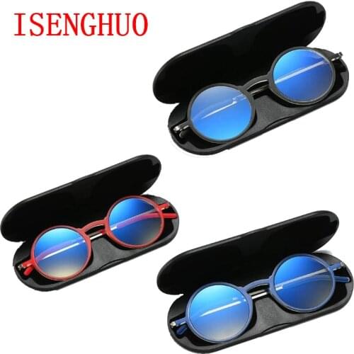 Ultra-thin round frame Tr90 reading glasses light design anti-blue light reading glasses for men and women 1.0-4.0