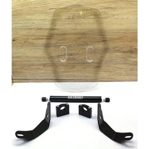 Universal Scooter Motorcycle Motorbike Clear ABS Plastic Front Windshield Windscreen