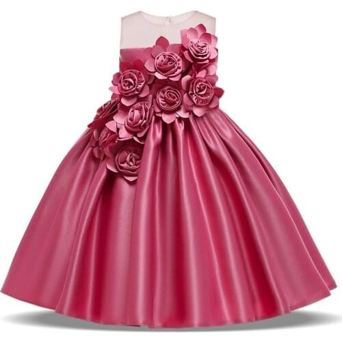 Summer Flower Girls Dress Princess Wedding Party Kids Dresses For Girls Costume Ball Gown Prom Children Clothing 3 6 8 10 Years
