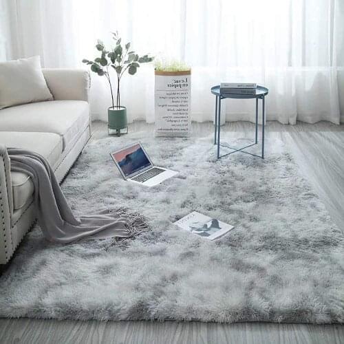 Bedroom Shaggy Rug Carpets For Living Room Artificial Sheepskin Faux Fur Soft Hairy Rugs Cover Modern Silky Mats Textil Blanket
