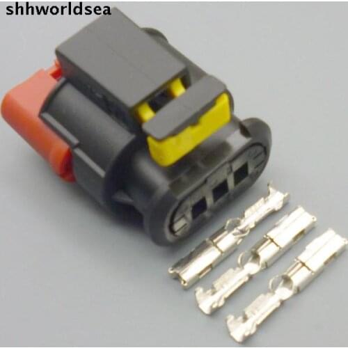 Worldgolden 5/30/100sets 1.5mm 3P car socket 284425-1 Plug ignition coil ignition connector coil plug car plug