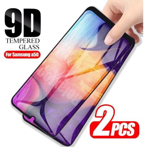 2pcs 9D protective glass For samsung Galaxy a50 screen protector on the sumsung galax a51 a 50 51 a505F a515F screen protector