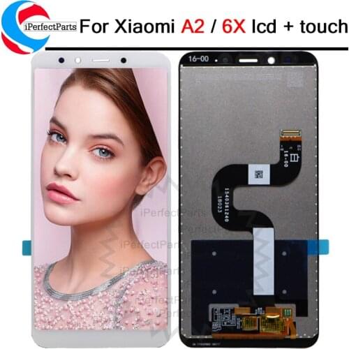 For Xiaomi Mi A2 MIA2 LCD Display Digitizer Touch Screen assembly with frame for xiaomi MI 6X MI6x lcd Replacement Parts