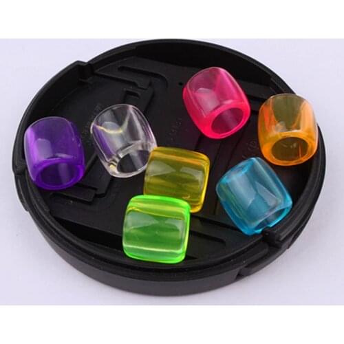 100pcs/bag Plastic Colorful Transparent Hair Beads for Crochet Braiding Hair Extensions Dreadlock Braids Hair Cuffs