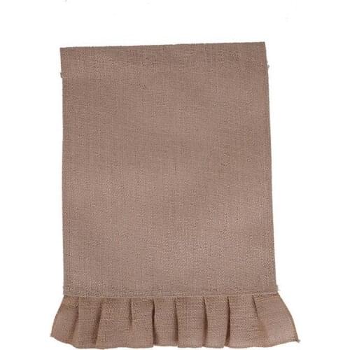 100pcs DIY Monogram Burlap Garden Flags Jute Liene Yard Hanging Flag House Decoration Banner Ads Easter Gifts