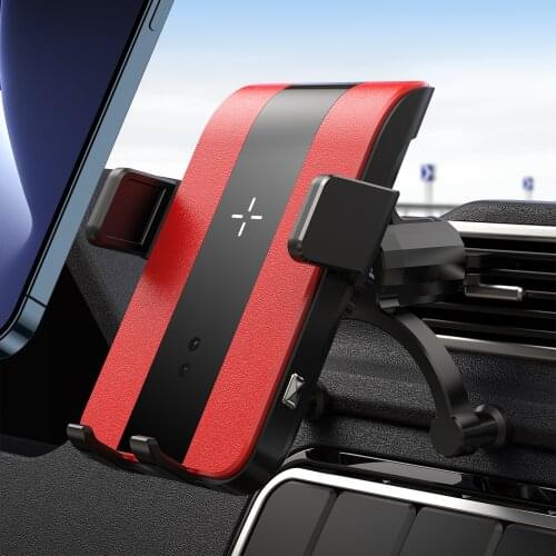 2021 New Car Wireless Fast Charging Air Outlet Vent Mobile Phone Holder Infrared Automatic Induction Bracket Accessories