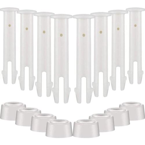 36 Pcs Plastic Pool Joint Pins with 36 Pcs Rubber Pool Seals for Pool Replacement Parts (2.36 Inch)