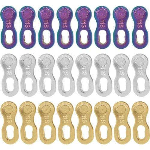 4Pair Bike Chain Link Steel Bike Chain Connector Quick Release 11 Speed Bicycle Chain Link Connector Parts Cycling Accessory