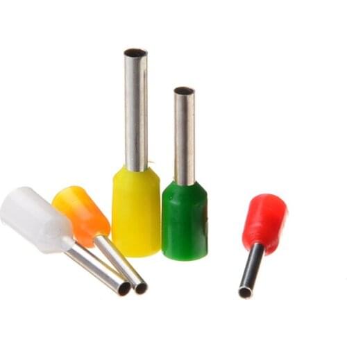 400Pcs Crimp Connectors Insulated Cord Pin End Terminals Ferrules Wire Cable Crimping Terminal Assorted Set for 0.5-6.0mm2