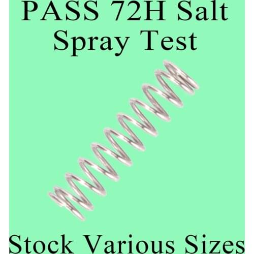 5pcs Wholesale OEM SUS 304 metal coil compression spring wire diameter 0.8MM for industrial