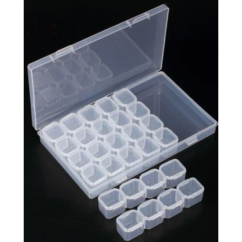 56Lattices Dismountable Diamond Embroidery Accessories Diamond Painting Boxes Cross Stitch Cases Storage Organizer Storage DW011