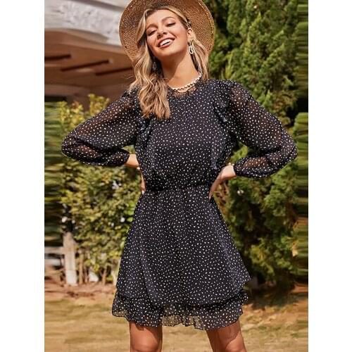 Модные платья в клетку Aachoae China At AliExpress