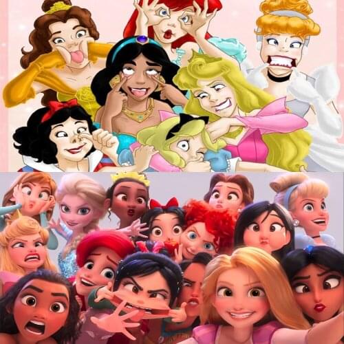 Disney Princess 5D DIY Diamond Painting Cartoon Full Drill Cross Stitch Kits Embroidery Mosaic Wall Art Home Decor