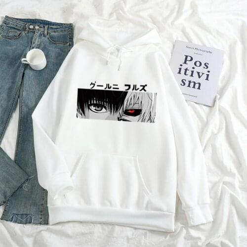 Kpop Print Hoodies Men Fashion Fleece Thicken Hoodie Tokyo Ghoul Kinkiken Loose plus size Colorful Sweatshirt Unisex Male Casual