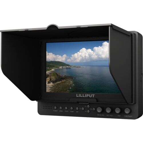 LILLIPUT 665/S 7" TFT LED HD Camera Field Top HDMI 3G-SDI Monitor peaking YPbPr HDMI SDI input output on-camera Field Monitor