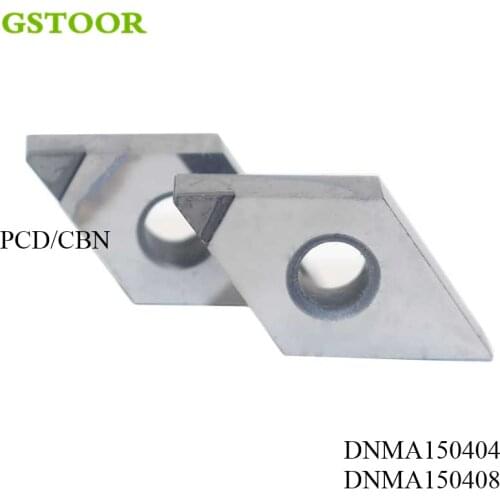 2PCS DNMA150404 DNMG150408 PCD CBN Aluminumm Copper Tool External Turning Cutter Tools Hardness Lathe Diamond Insert