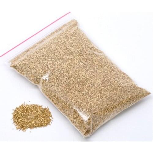 50g Gold Color Micro Beads Micro Ball Micro Crystal Nail Caviar Beads Glass Trend Caviar Nail Art Decorations Tips