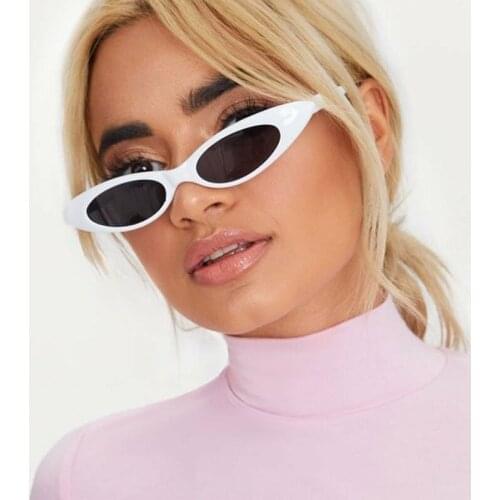 Small Frame Black Shades Round Sunglasses Women Oval Brand Designer Vintage Fashion Pink Sun Glasses Female Oculos De Sol