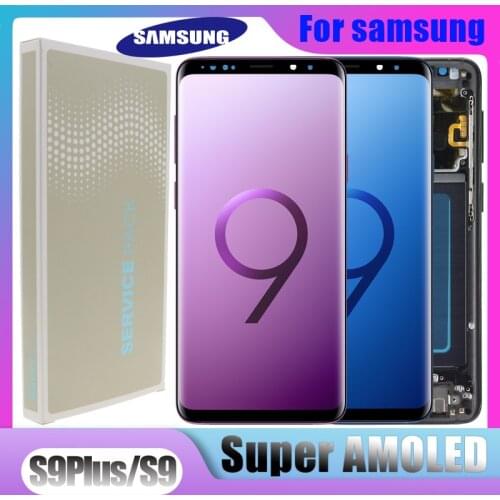 Original S9 S9plus AMOLED LCD For Samsung Galaxy S9 S9+ Plus G965 G960 Burn-in Shadow Lcd Display With Touch Screen Digitize