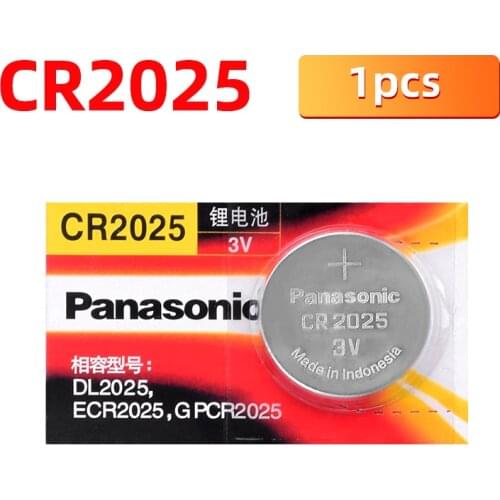 PANASONIC 1pcs/lot cr2025 Brand New Button Cell Batteries 3V Coin Lithium Battery For Watch Remote Control Calculator cr 2025