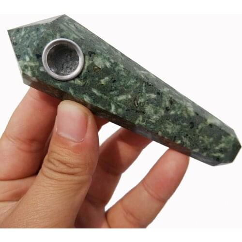 Drop Shipping wholesale Natural astrophyllite Crystal Smoking Pipe+strainer quartz stone healing wand Free Shipping X04