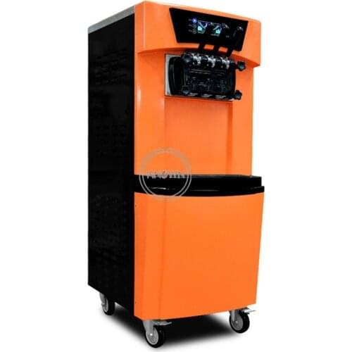 Rainbow can be customized commercial new design 25L/H soft Ice cream machine Ice cream maker with air pump and precool free ship